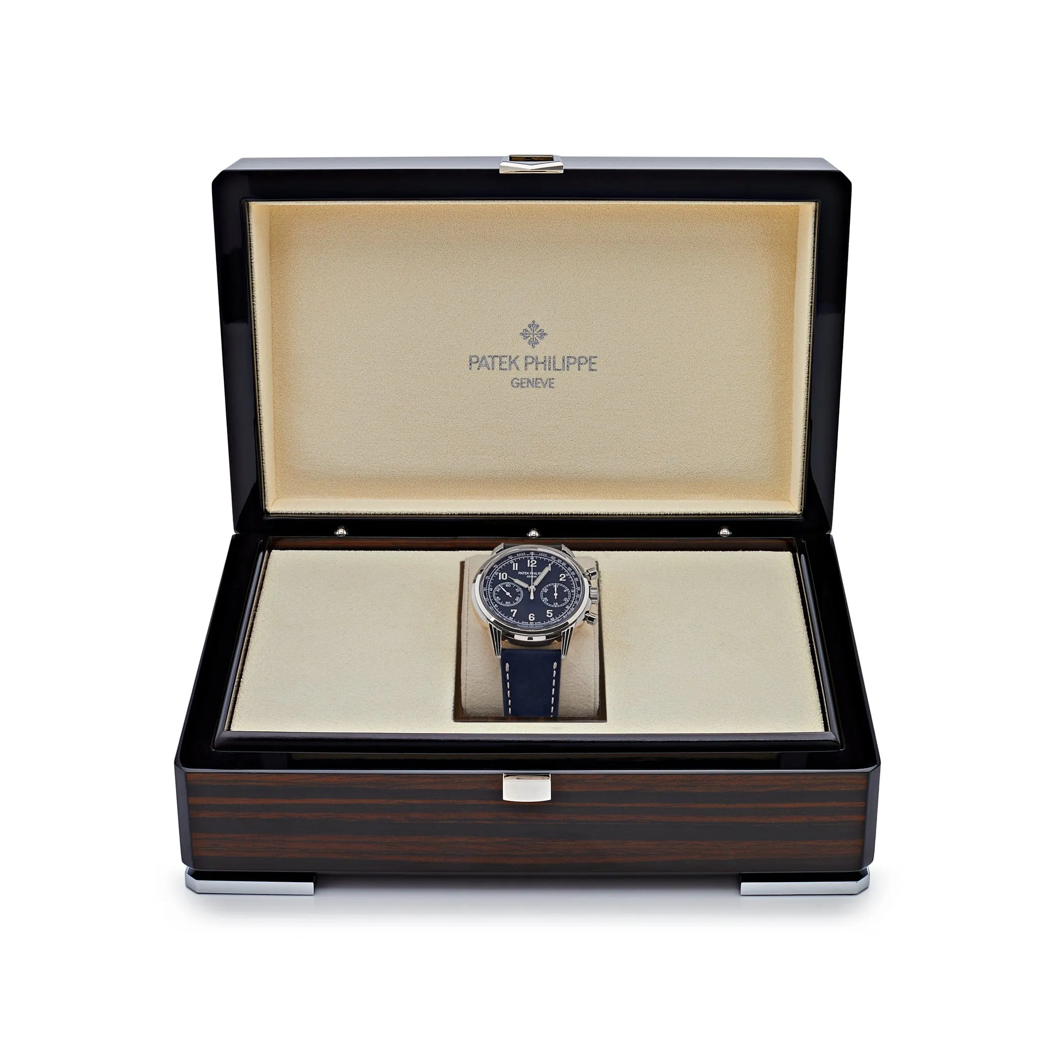 Patek Philippe Complications 5172G-001 Chronograph White Gold Blue Dial