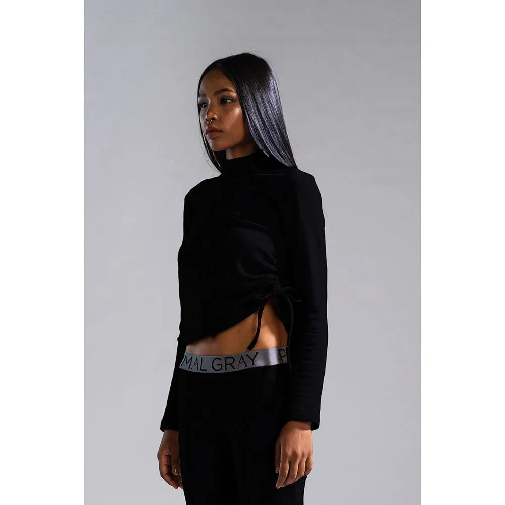 PRIMAL GRAY Black Organic Cotton Drawstring Co-Ord Set (Set of 2)