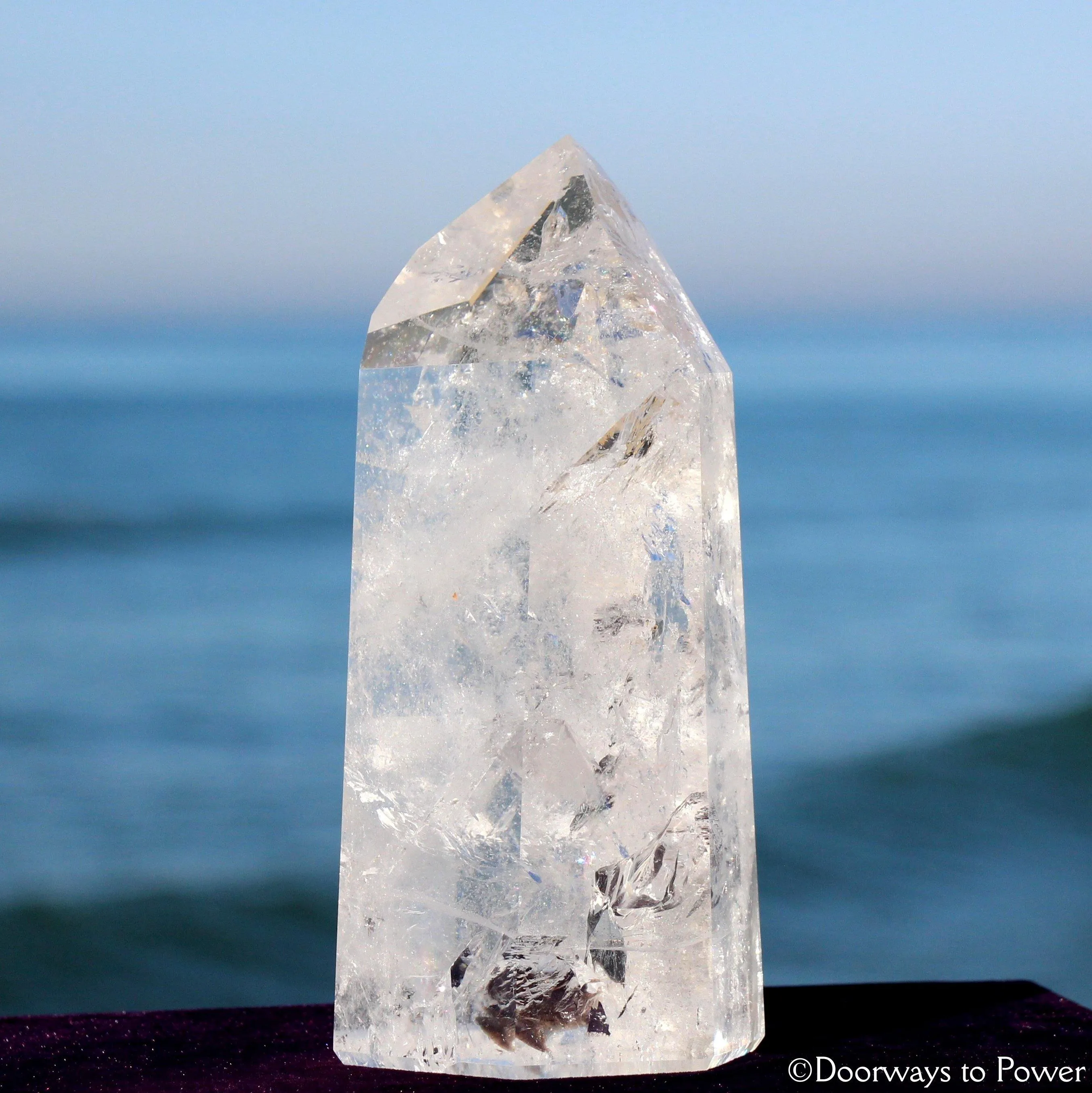 Pure Quartz Temple Heart Dow Master Crystal Point 'Self Mastery' Rare