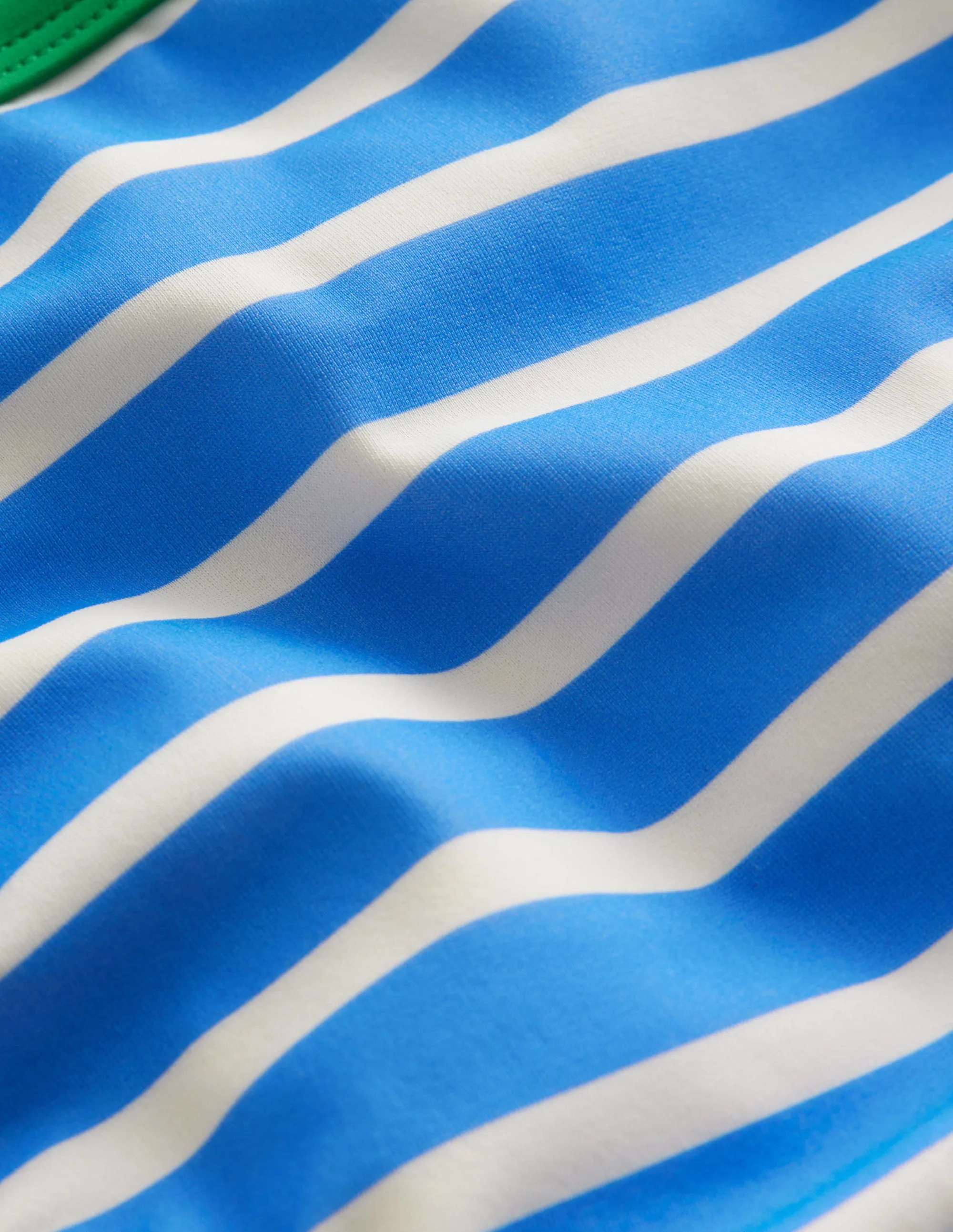Racerback Bikini Set-Surf Blue, Ivory Stripe