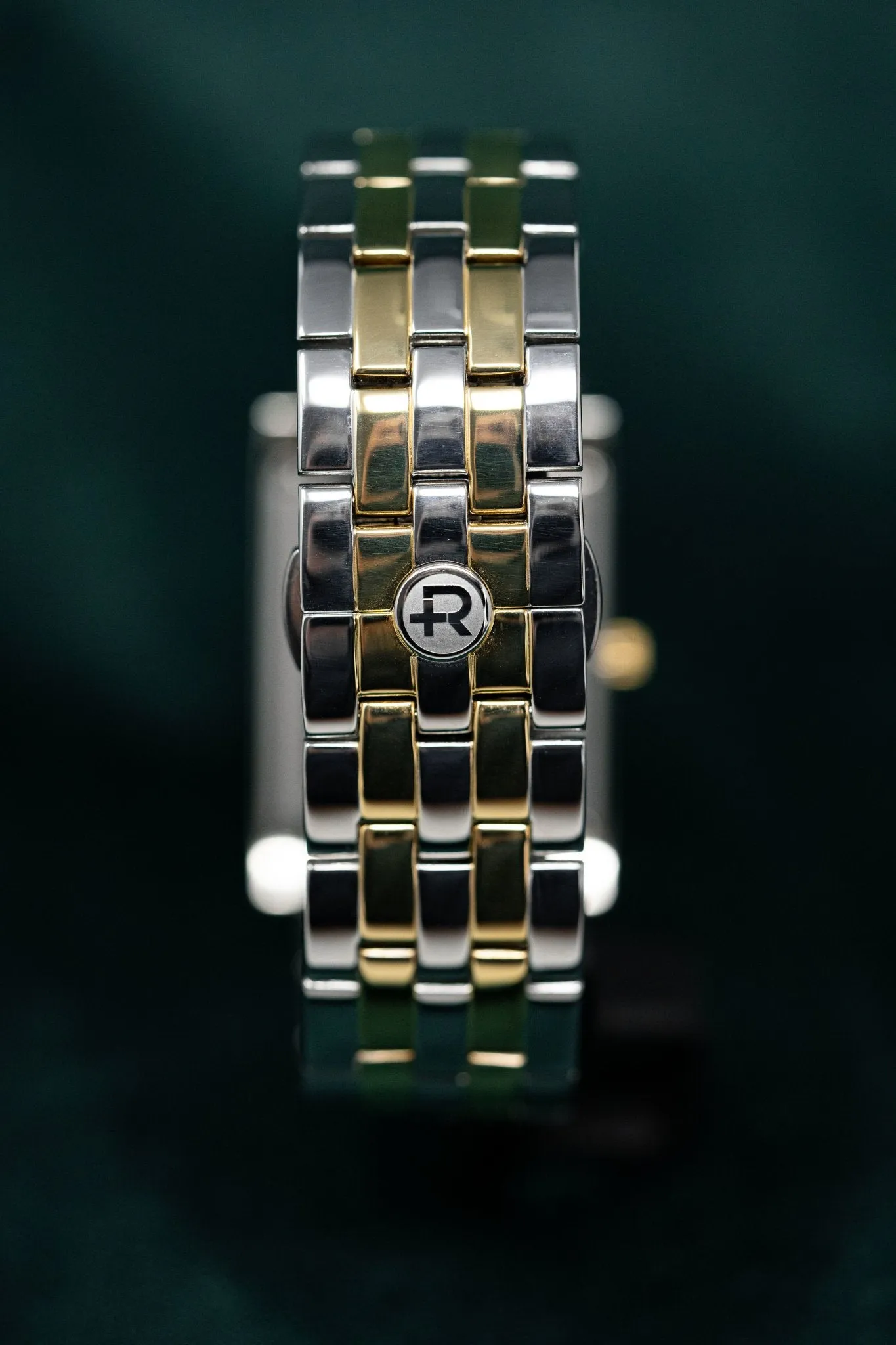 Roamer Swiss Watch Classic Vanguard Rectangular Gold