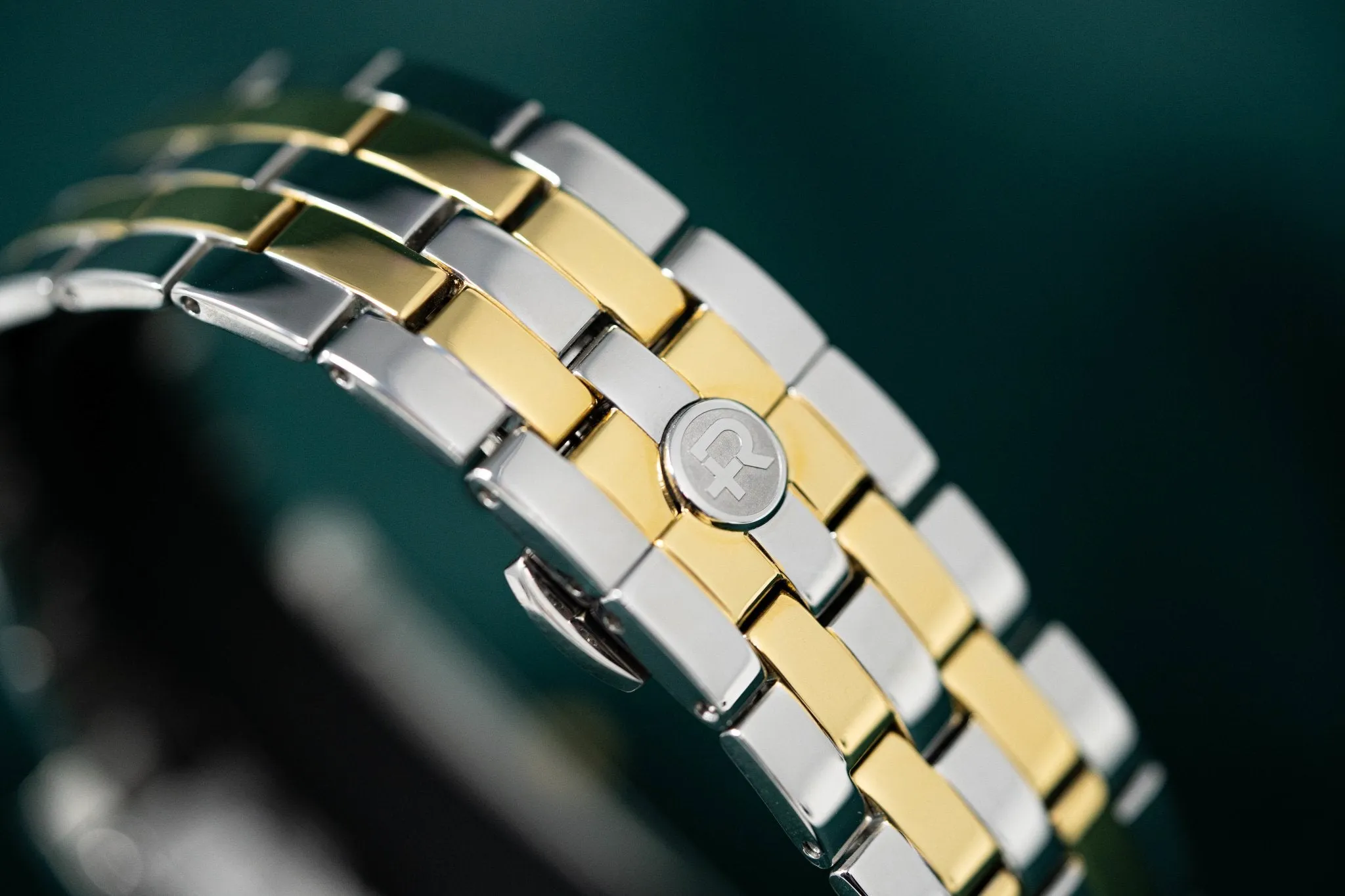 Roamer Swiss Watch Classic Vanguard Rectangular Gold