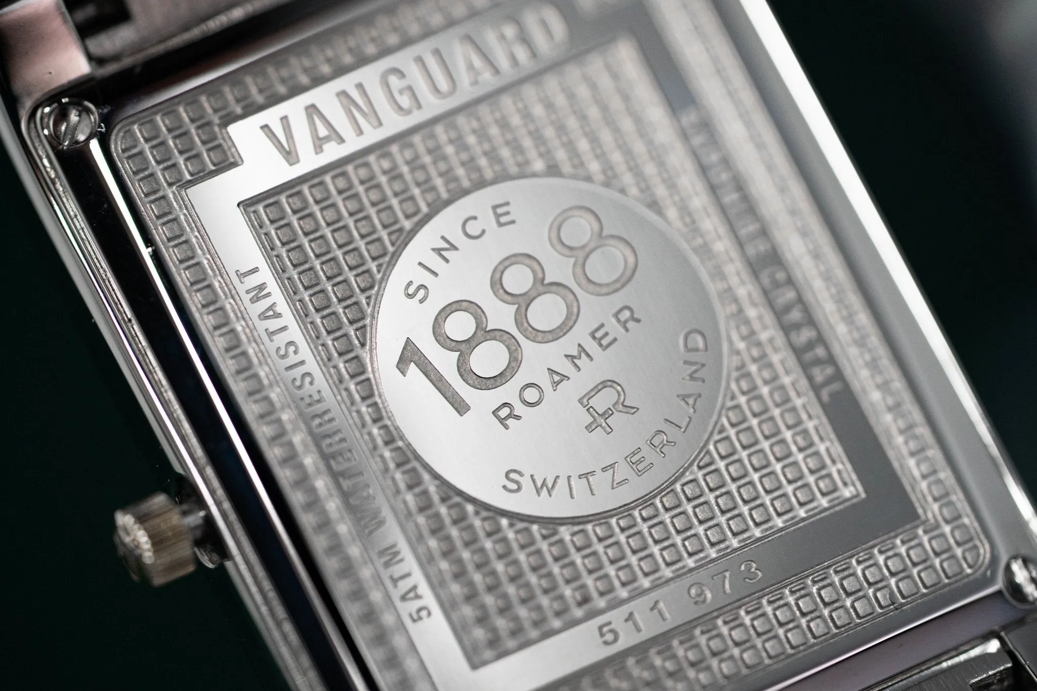 Roamer Swiss Watch Classic Vanguard Rectangular Gold