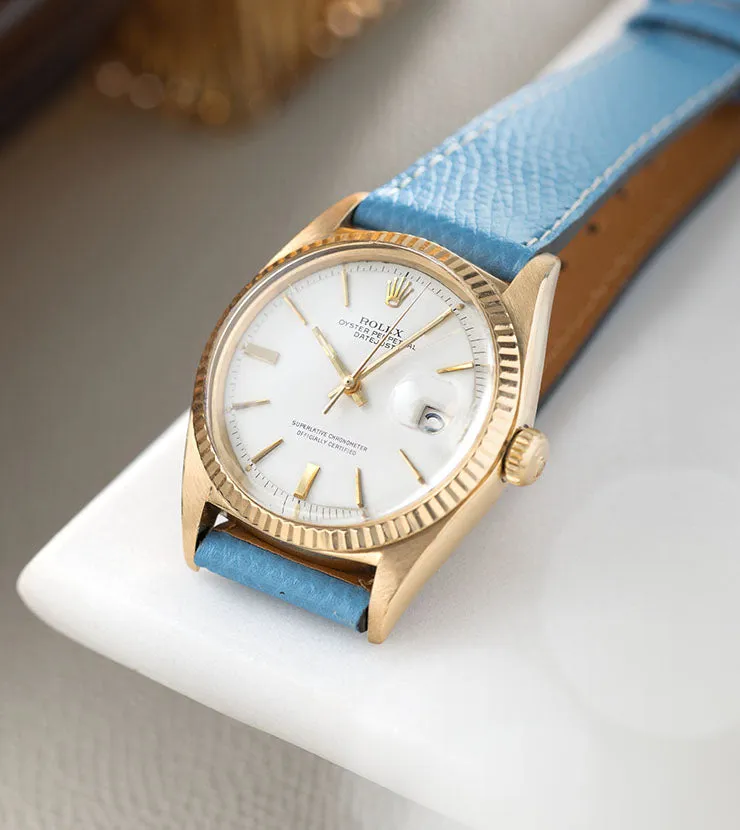 Rolex Datejust 1601 Yellow Gold White Dial