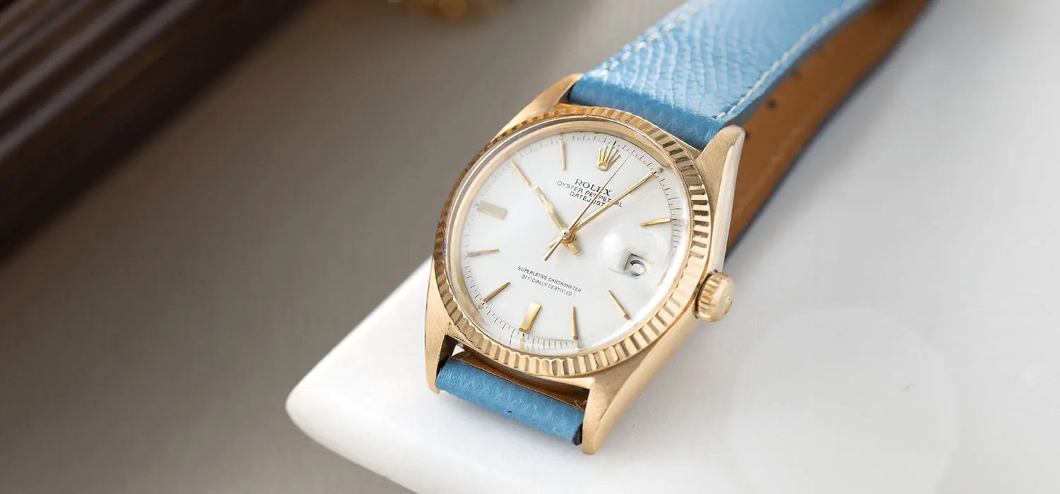 Rolex Datejust 1601 Yellow Gold White Dial