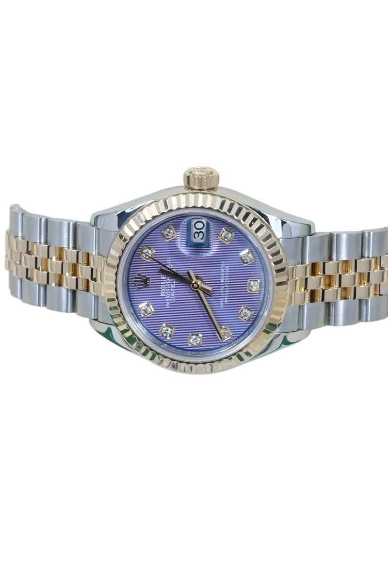 Rolex Datejust Lavender Dial Stainless Steel & 18K Yellow Gold Lady's Watch