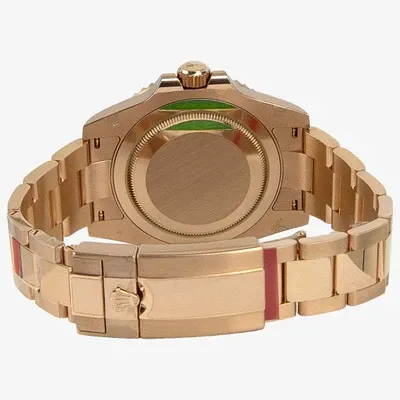 Rolex GMT 18K Rose Gold & Ceramic Men's Watch