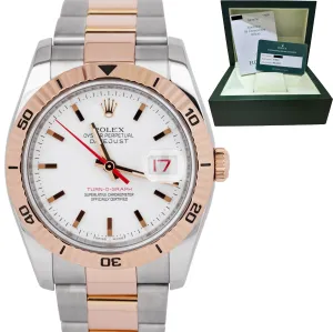 RSC 2021 Rolex DateJust Turn-O-Graph 36mm White Two-Tone Rose Gold 116261