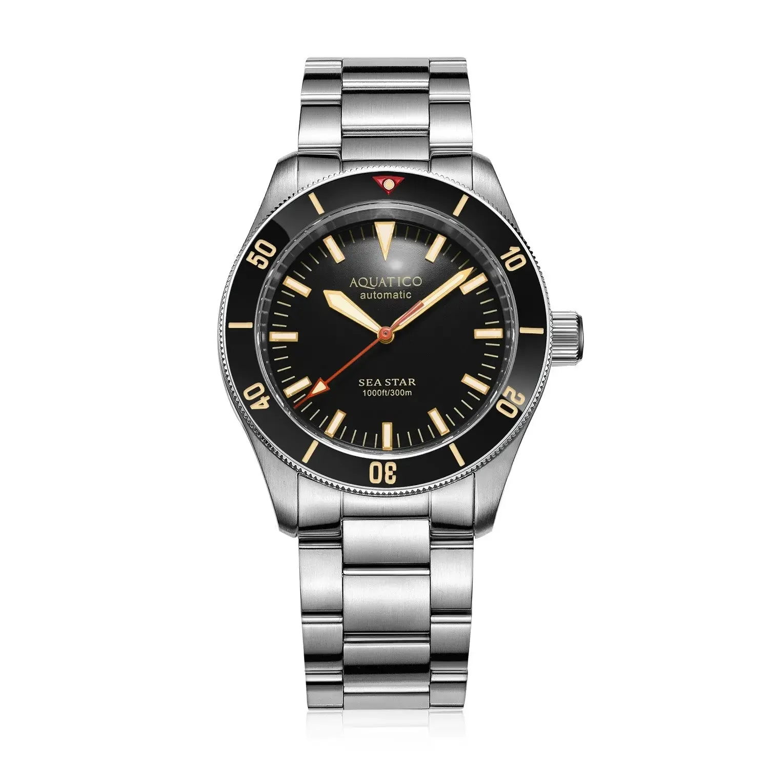 Sea star V2 black dial ceramic bezel (Swiss Sellita sw200-1) No Date