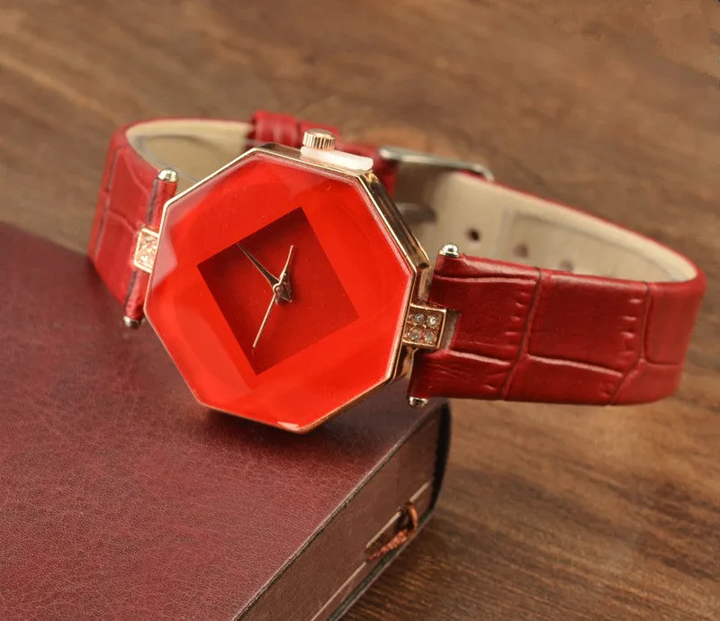 Sidiou Group Hot Sale New Retro Luxury Quartz Leather Watch Fashion Wristwatch Casual Elegant Female Mini Band Dress Watches