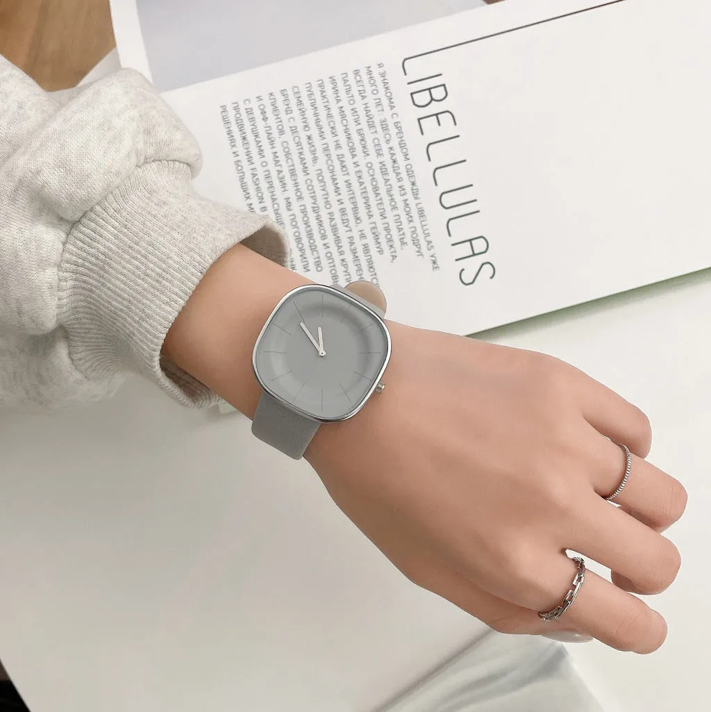 Sidiou Group Wholesale Retro Simple Square Women Watches Leather Fashion Ladies Wristwatch Big Dial Quartz Clock Elegant Gifts Promotional Watch