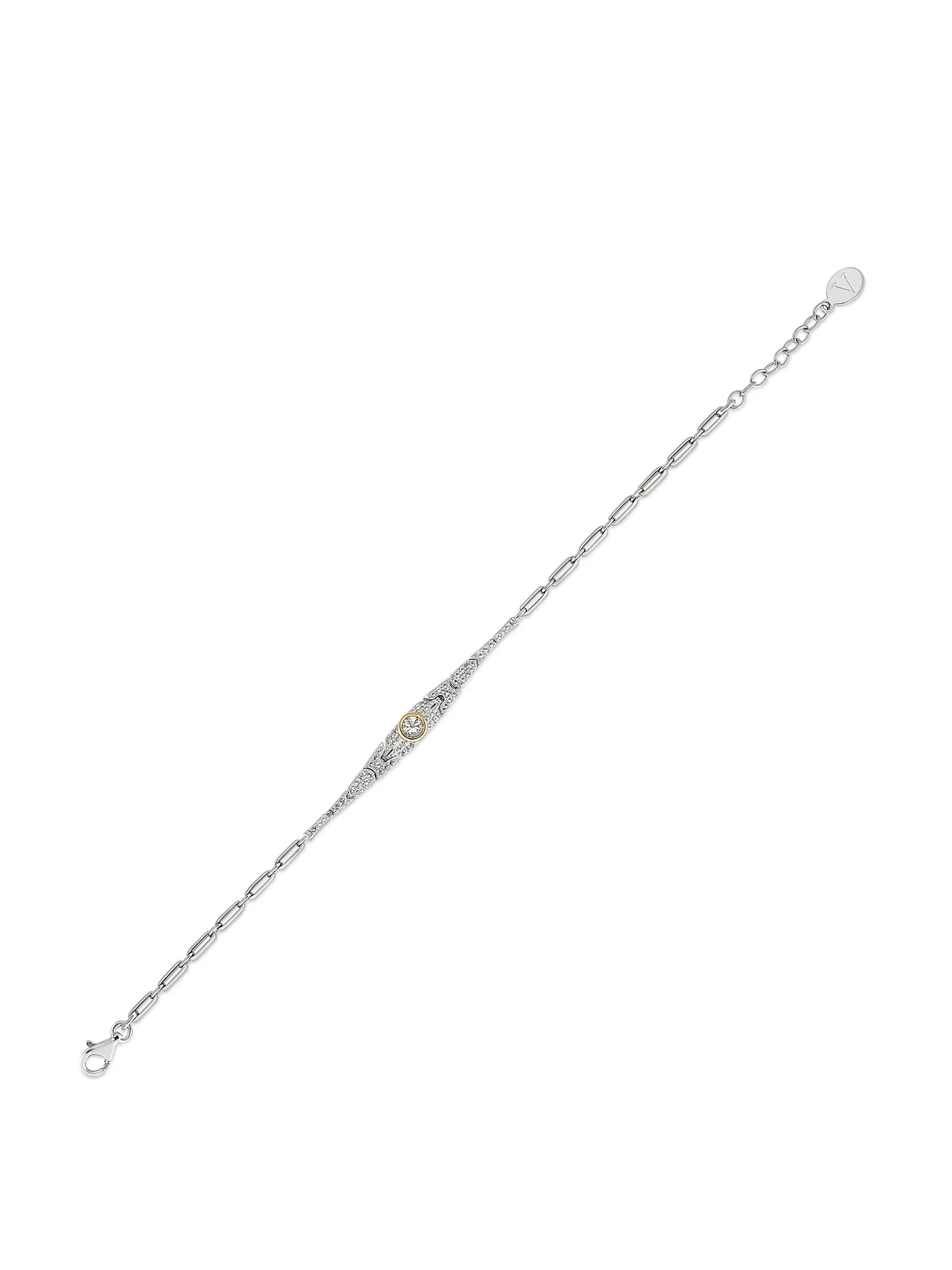 Slimline dual tone bracelet