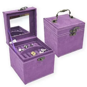 Soft Velour - Personal Jewel Box in Luscious Colors with Ornate Hardware by VistaShops