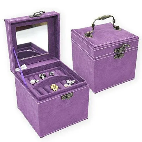 Soft Velour - Personal Jewel Box in Luscious Colors with Ornate Hardware by VistaShops