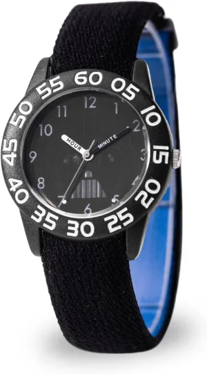 STAR WARS Kids' Plastic Time Teacher Analog Quartz Nylon Strap Watch STAR WARS Kids' Plastic Time Teacher Analog Quartz Nylon Strap Watch
