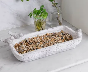 Stone Dish with Birds