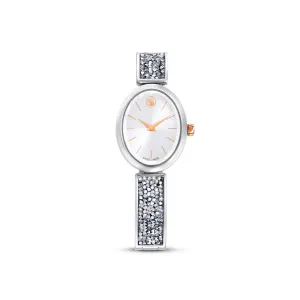 Swarovski Stainless Steel Crystal Rock Oval Watch
