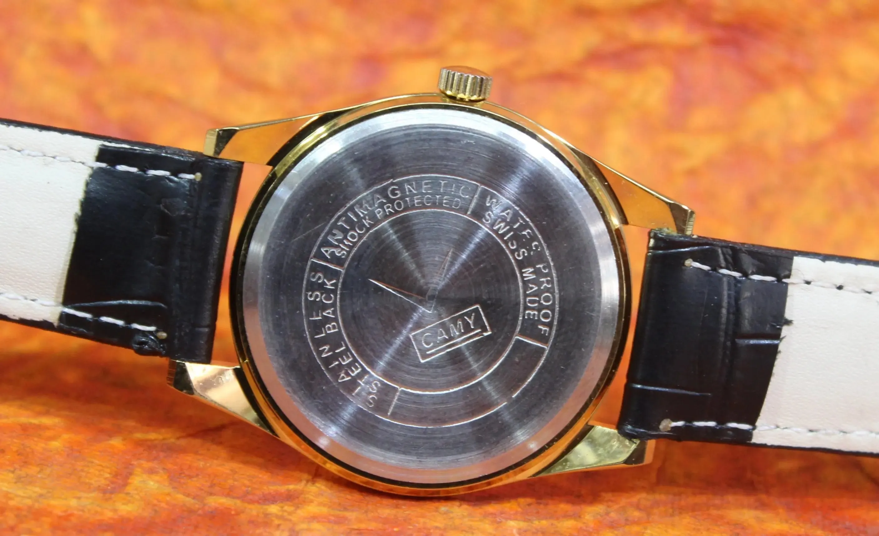 Swiss Made Mechanical Wristwatch Camy Geneva ST96 17 Jewels Hand Winding Movement