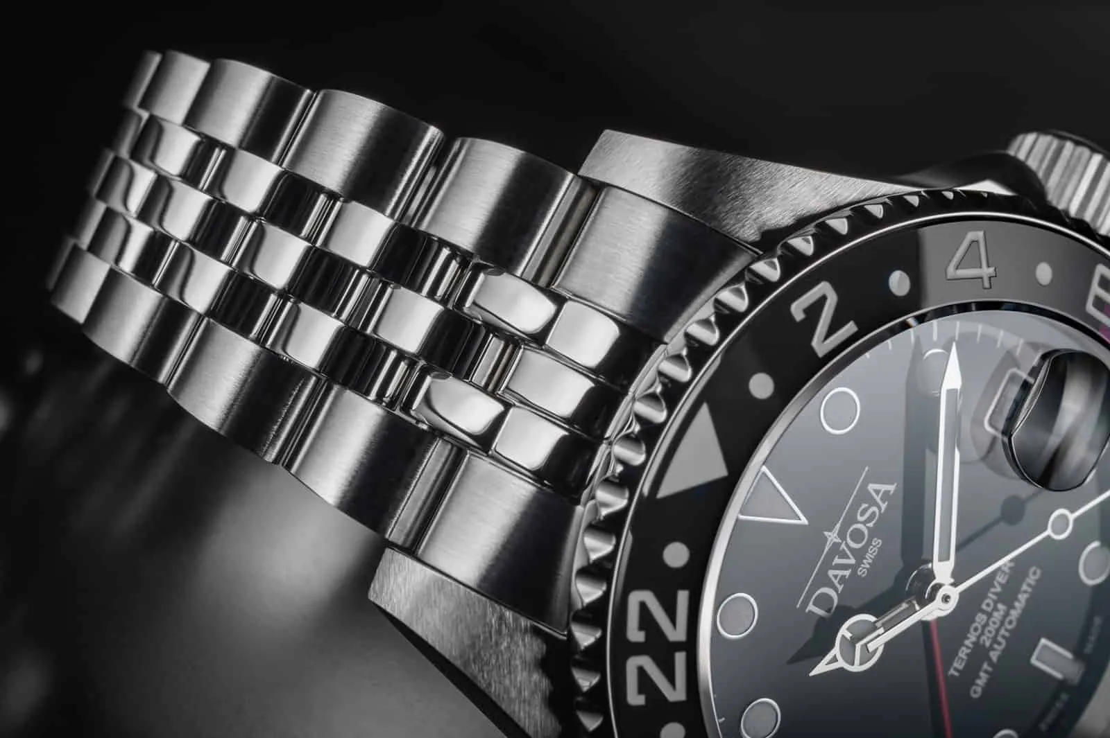 Ternos Ceramic Automatic GMT Black Red Diving Watch 16159009