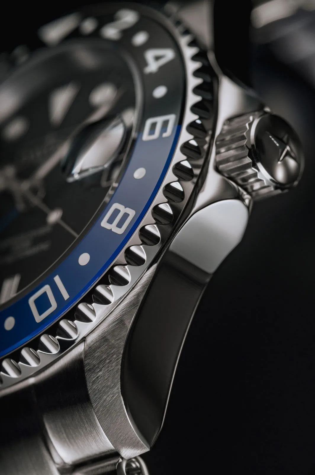 Ternos Ceramic Automatic GMT Swiss-Made Black Blue Diving Watch 16159004