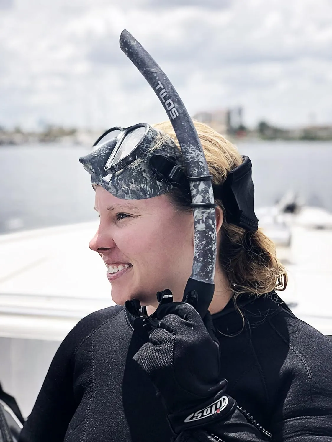 Tilos Spawn Camo Mask Snorkel Set for Spearfishing, Free Diving, Scuba Diving, Snorkeling