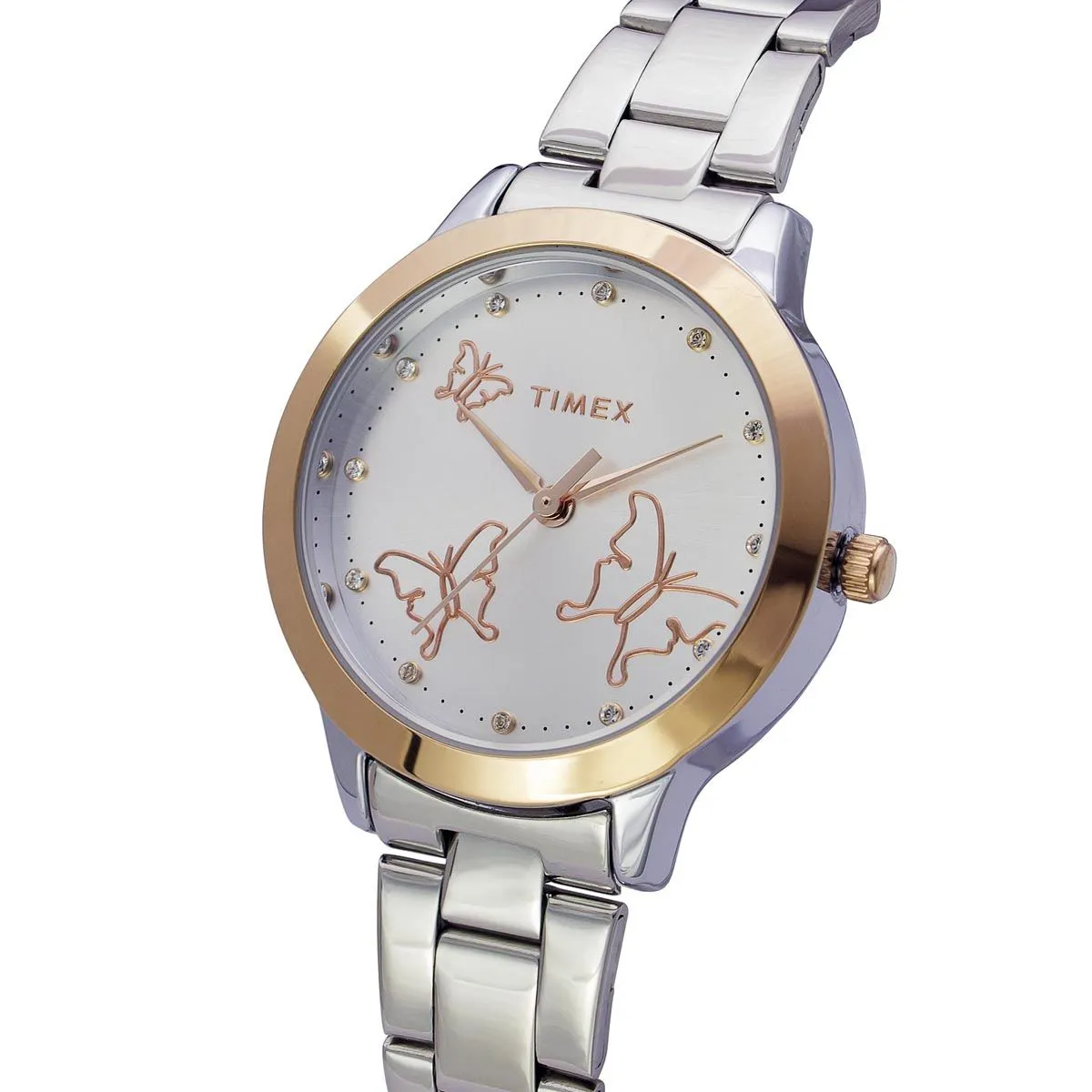 Timex Analog Silver Dial Women Watch - TW000T634