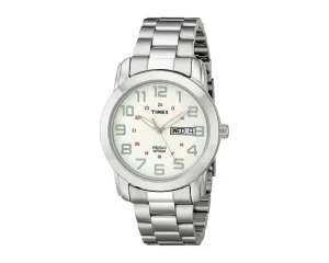 Timex Mens Silver Tone Analog Expansion Band Dress Watch T2M932