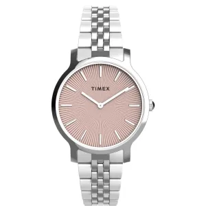 Timex Women 34 mm Size Pink Dial Analog Watch -TW2V77400
