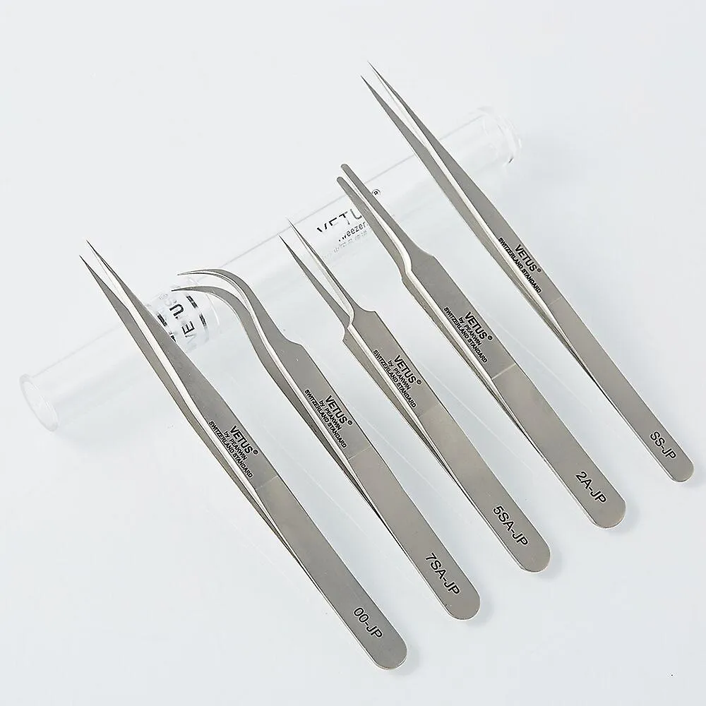 Tweezers professional pincet tweezer tool stainless steel pincette eyelashes |eyelash extension settweezers 2a-j