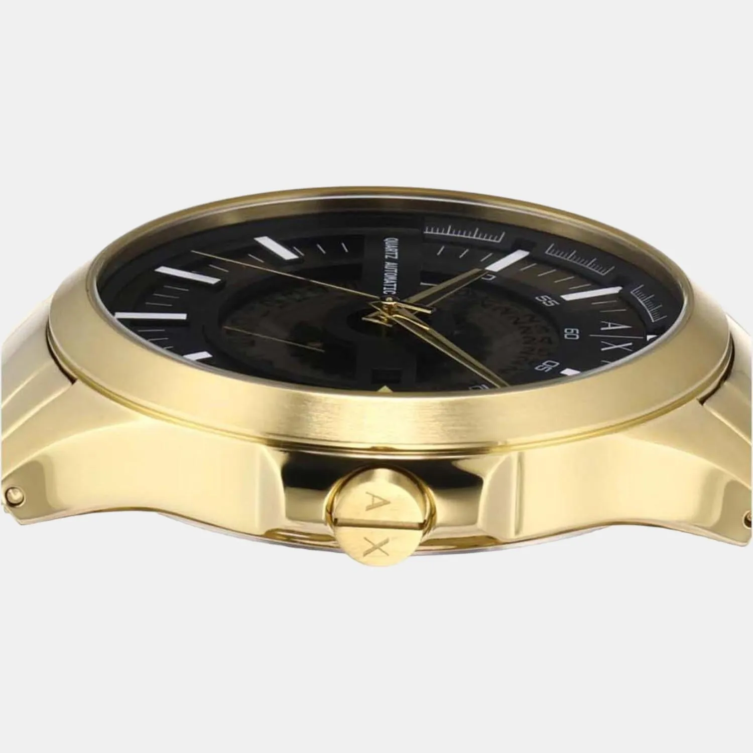 Unisex Black Analog Stainless Steel Automatic Watch AX2443