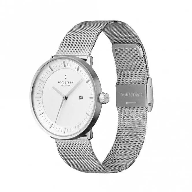 Unisex Philosopher Mesh Silver 36mm Watch PH36SIMESIXX