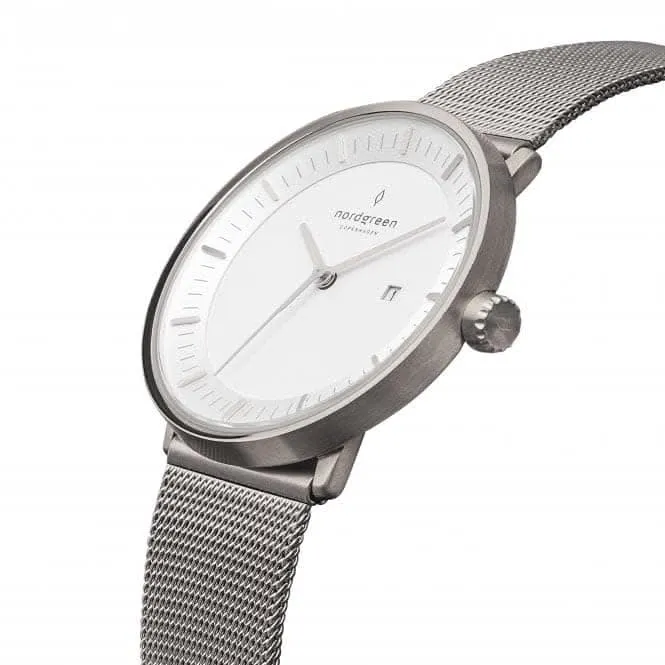 Unisex Philosopher Mesh Silver 36mm Watch PH36SIMESIXX