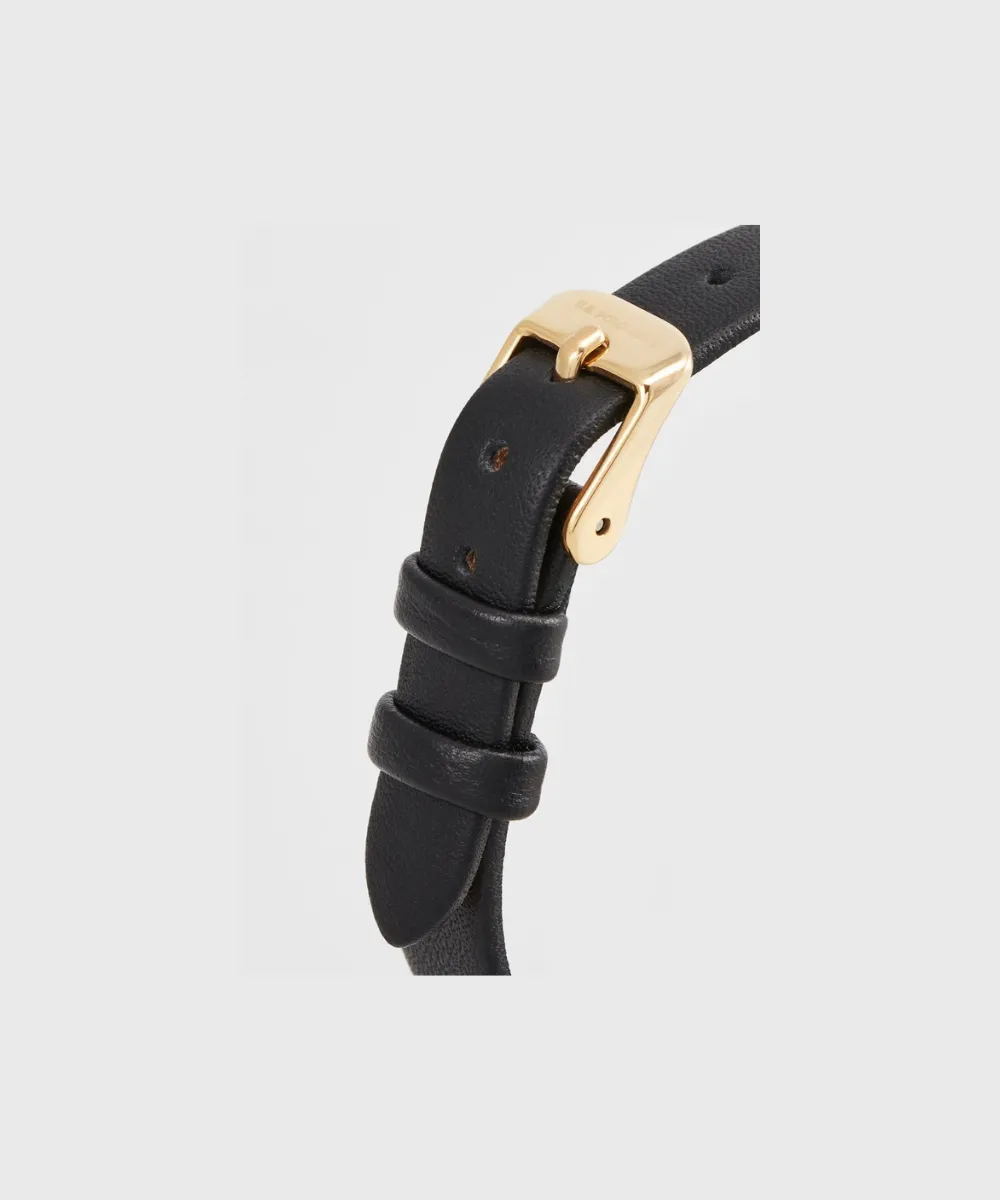 US POLO WOMEN CAMILLE BLACK CALF LEATHER STRAP WITH PERSONALIZED BUCKLE