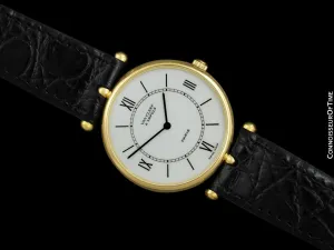 Van Cleef & Arpels VCA (likely by Piaget) La Collection Mens Midsize Unisex Watch - 18K Gold