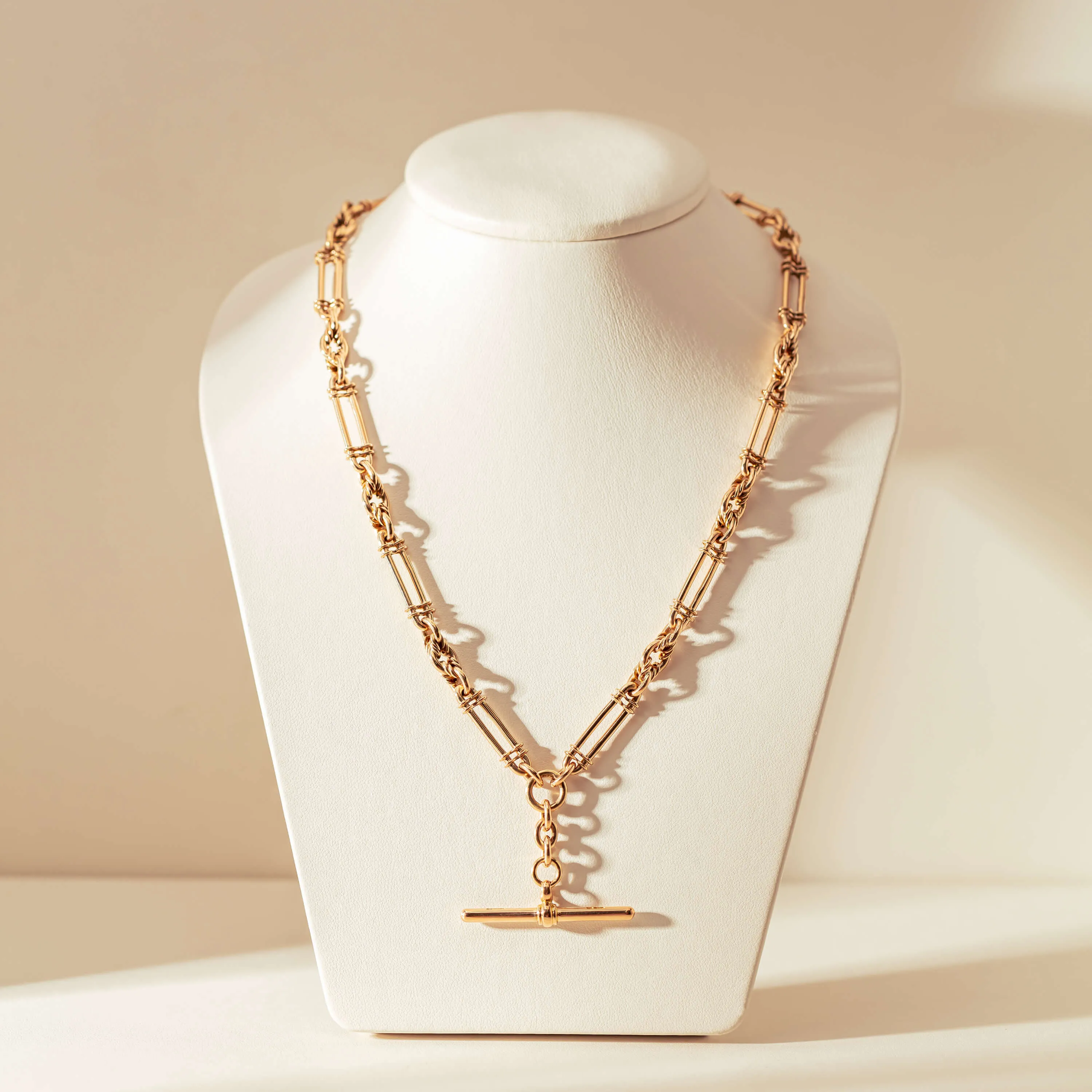 Vintage 15ct Rose Gold Prince of Wales Fob Necklace