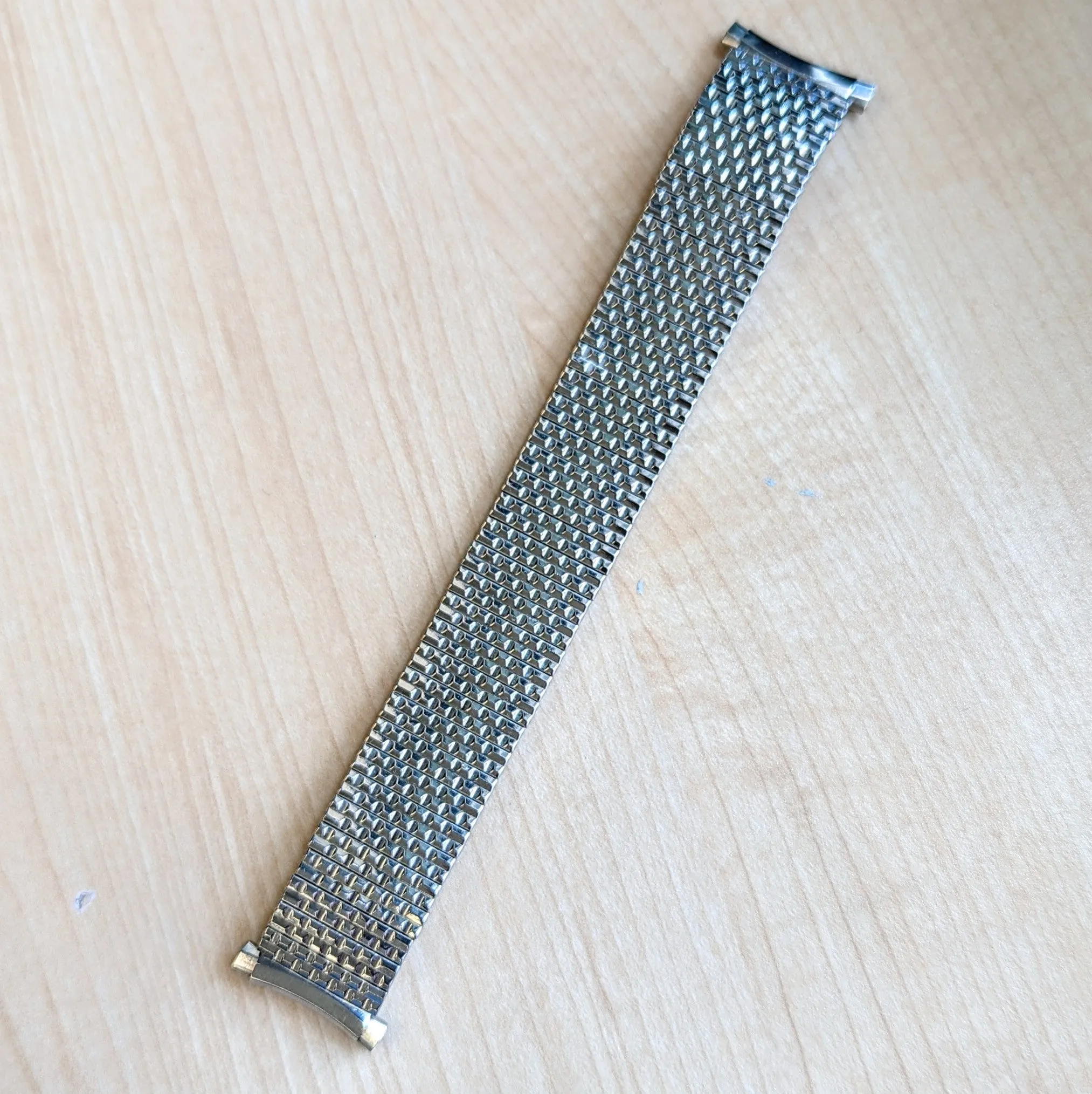 Vintage BULOVA Expansion Watchband 17-22mm Flex Bracelet ALL S.S. - Never Worn!