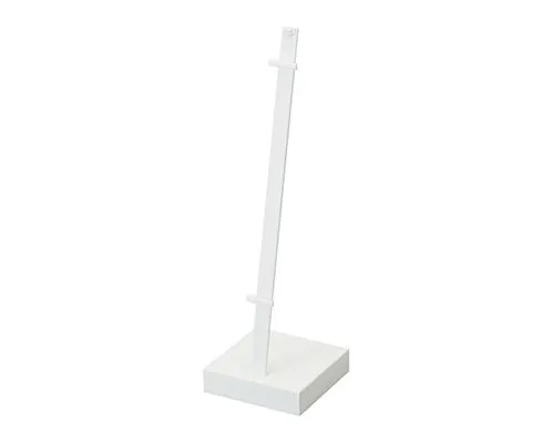Watch stand for leather belt, vertical type, synthetic leather affixed, white or black, 1 piece AR-1984