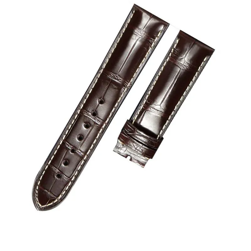 WATCHESMATE Leather Watch Straps Suitable for Longines - Brown
