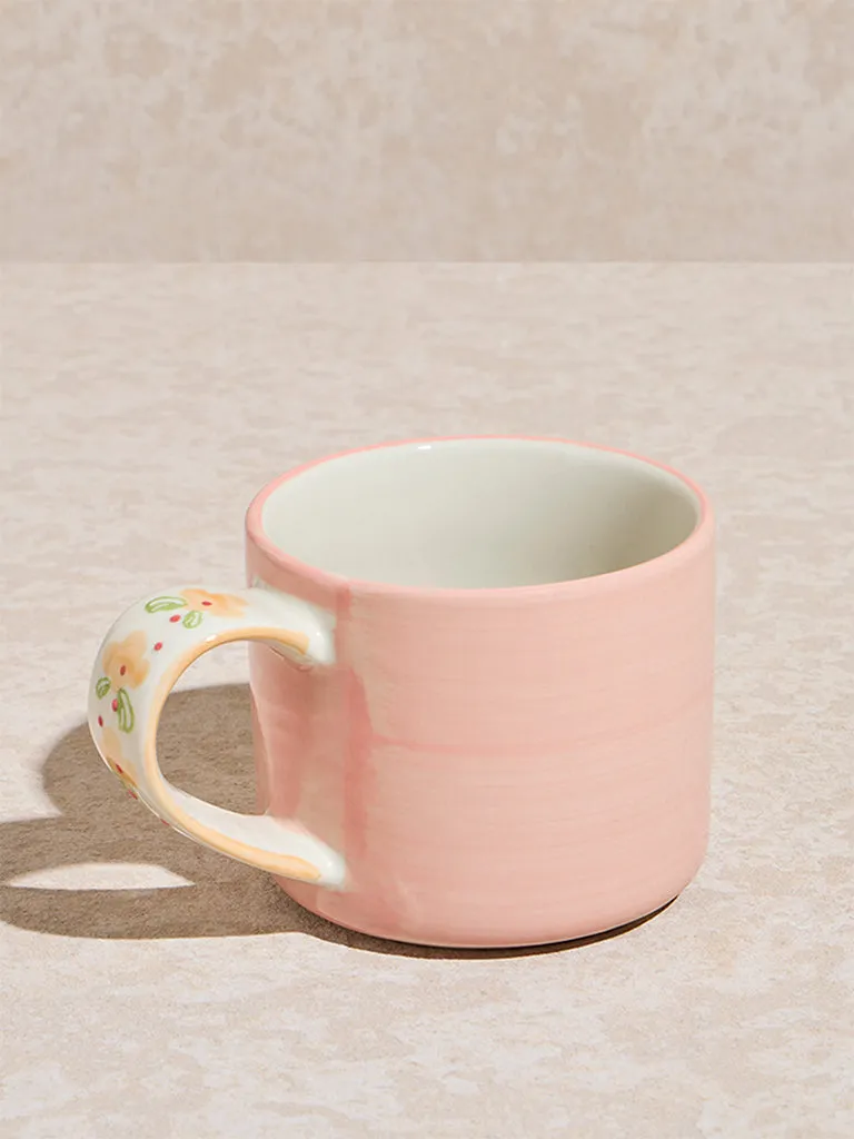 Westside Home Pink Floral Printed Mug