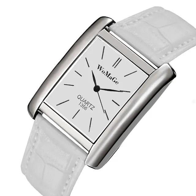 WoMaGe Rose Gold Watch Women Watches Rectangle Women's Watches Top Brand Luxury Ladies Watch Clock relogio feminino reloj mujer
