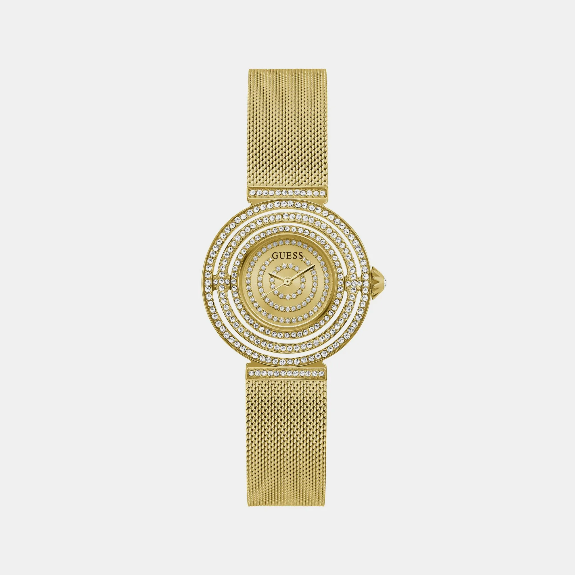 Women Champagne Analog Mesh Watch GW0550L2