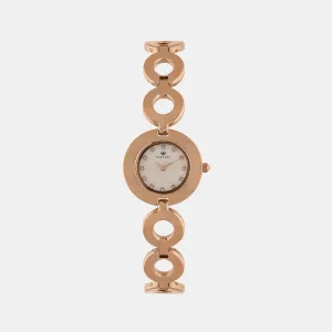 Women Grey Analog Stainless Steel Watch 2015T-M3301
