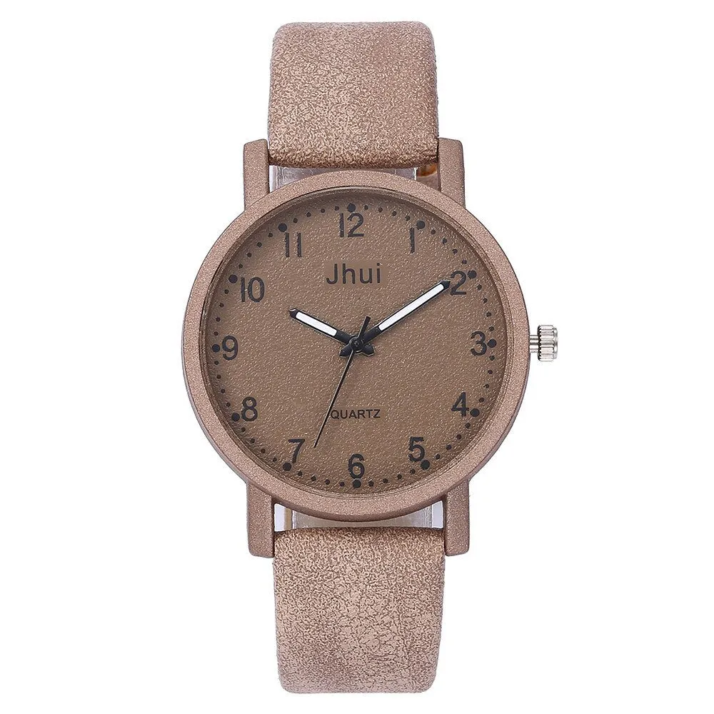 Women's Casual Quartz Leather Band New Strap Watch Analog Precise time and keep good time Wrist Watch