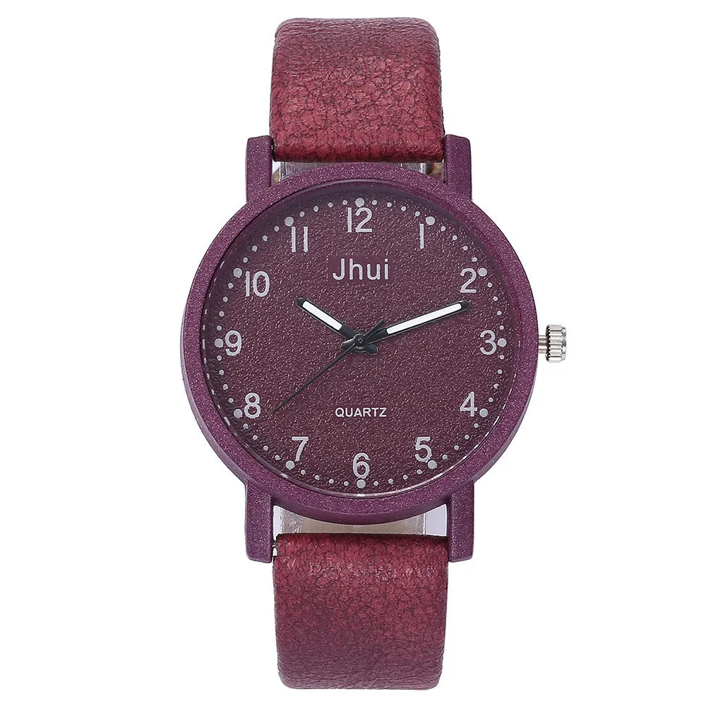 Women's Casual Quartz Leather Band New Strap Watch Analog Precise time and keep good time Wrist Watch