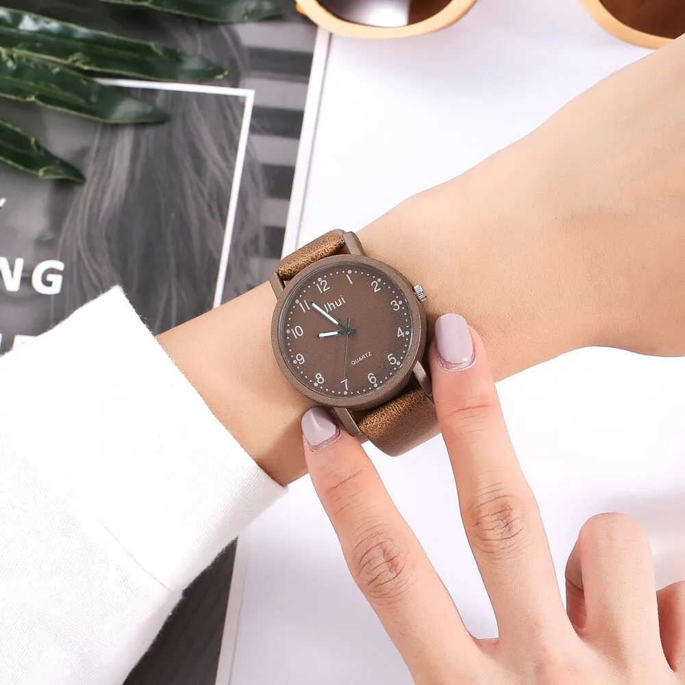 Women's Casual Quartz Leather Band New Strap Watch Analog Precise time and keep good time Wrist Watch