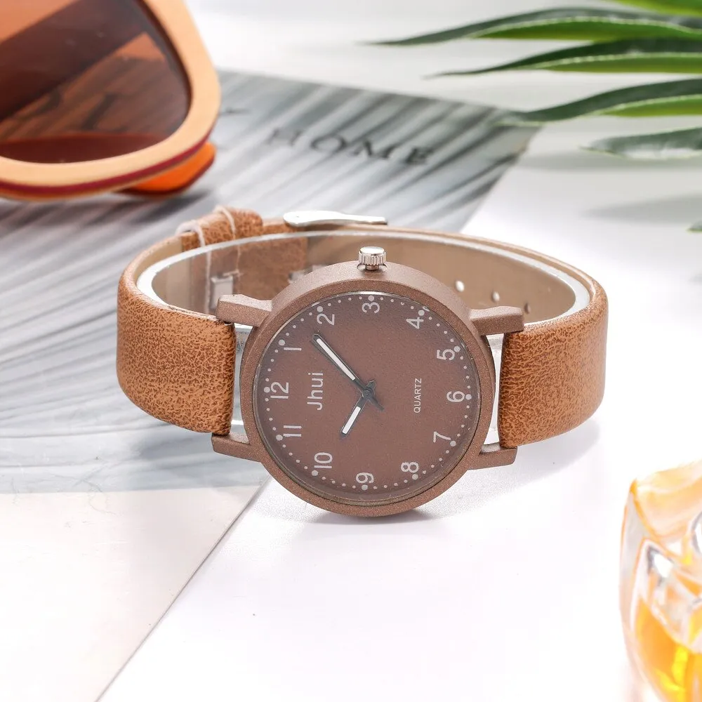 Women's Casual Quartz Leather Band New Strap Watch Analog Precise time and keep good time Wrist Watch