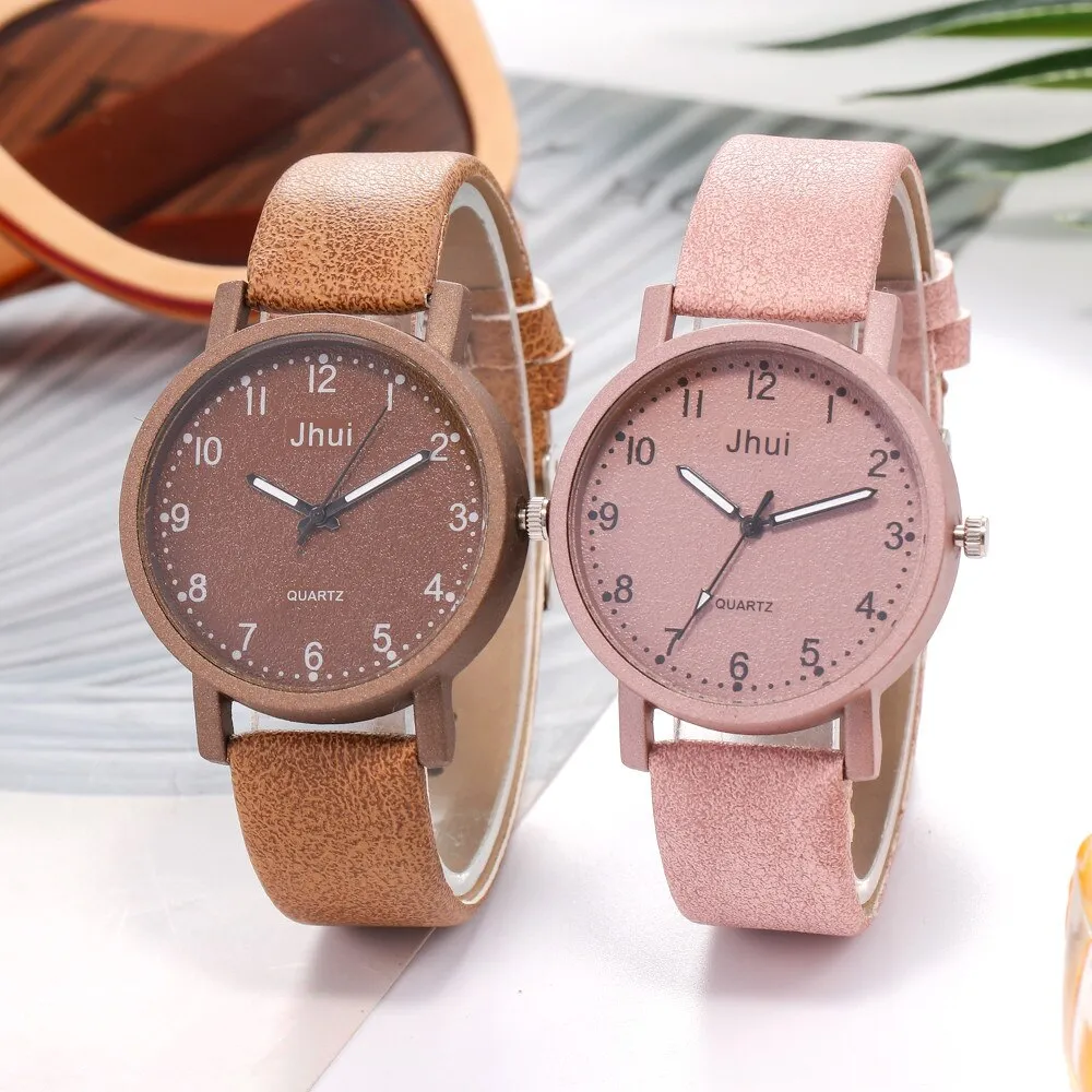 Women's Casual Quartz Leather Band New Strap Watch Analog Precise time and keep good time Wrist Watch