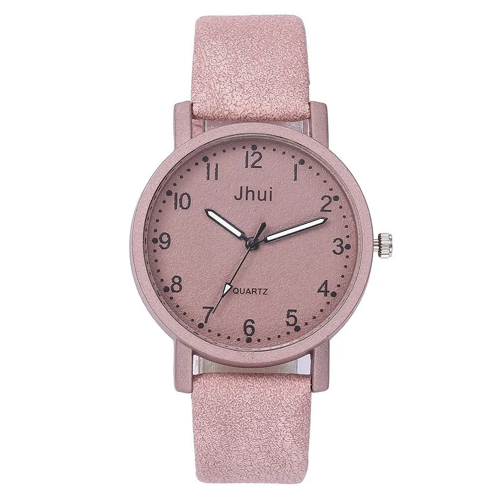 Women's Casual Quartz Leather Band New Strap Watch Analog Precise time and keep good time Wrist Watch