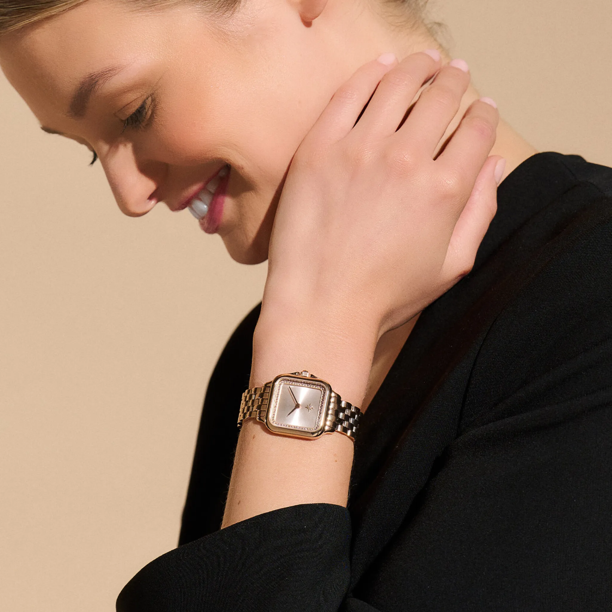 Womens Olivia Burton Pale Rose Gold Grosvenor Bracelet Watch