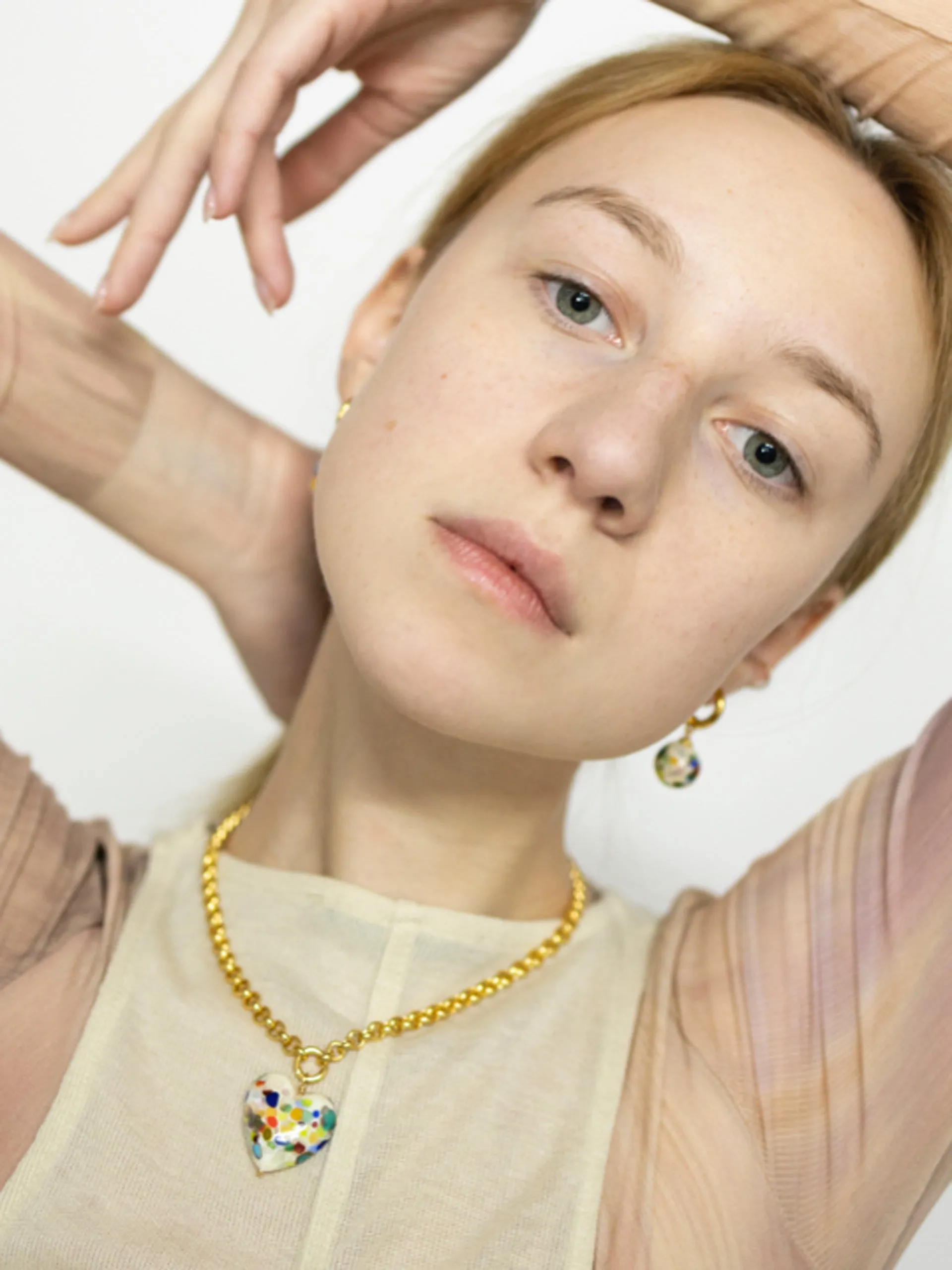 XL Zero Waste heart necklace